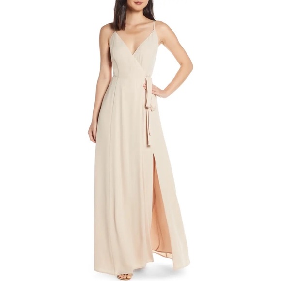 Wayf ANGELINA SLIT WRAP GOWN 🌺IN STORES🌺 - Picture 1 of 4